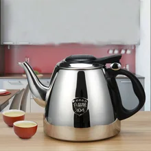 Food Grade 304 Stainless Steel Water Kettle Thicker Induction Cooker Tea Kettle Creative Tea Pot For Home Office 1.2L/1.5L soar cl a98 food grade 304 stainless steel electric kettle household hot kettle double deck power off tea pot