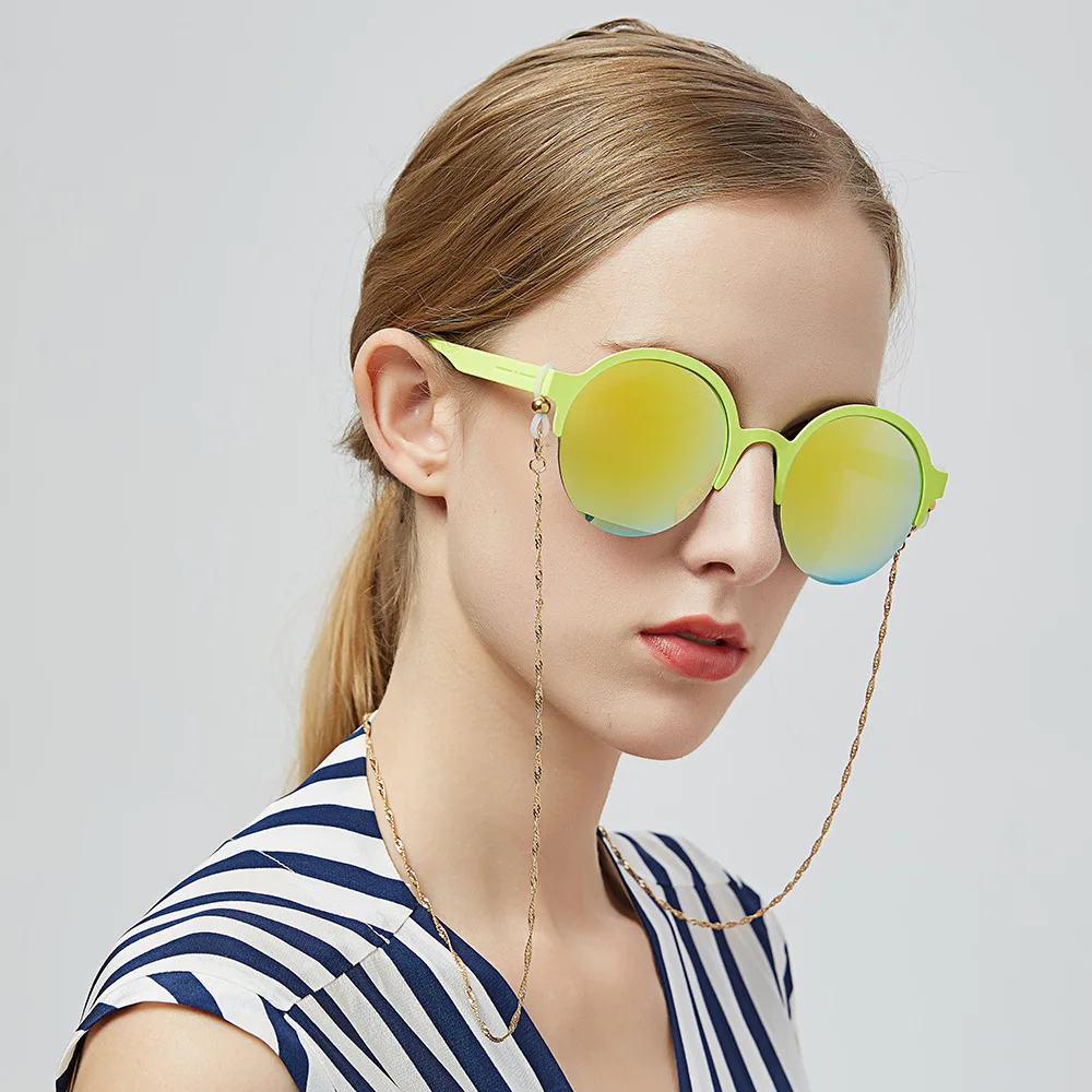 

2019 Chic Fashion Stainless Steel Twist Sunglasses Chain Gold Silver Color Reading Glass Neck Lanyard Strap Eyeglass Holder Rope