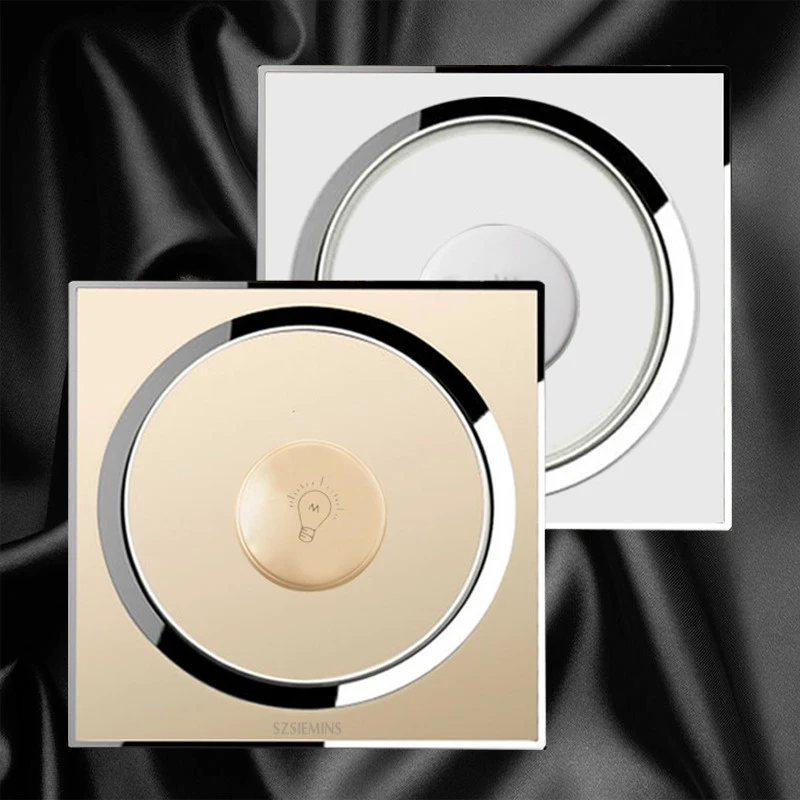 

UK Standard 300W Dimmer light Switch For Dimming Lamp Control 10A Wall switch acrylic panel, (Can't be used for LED lamp)