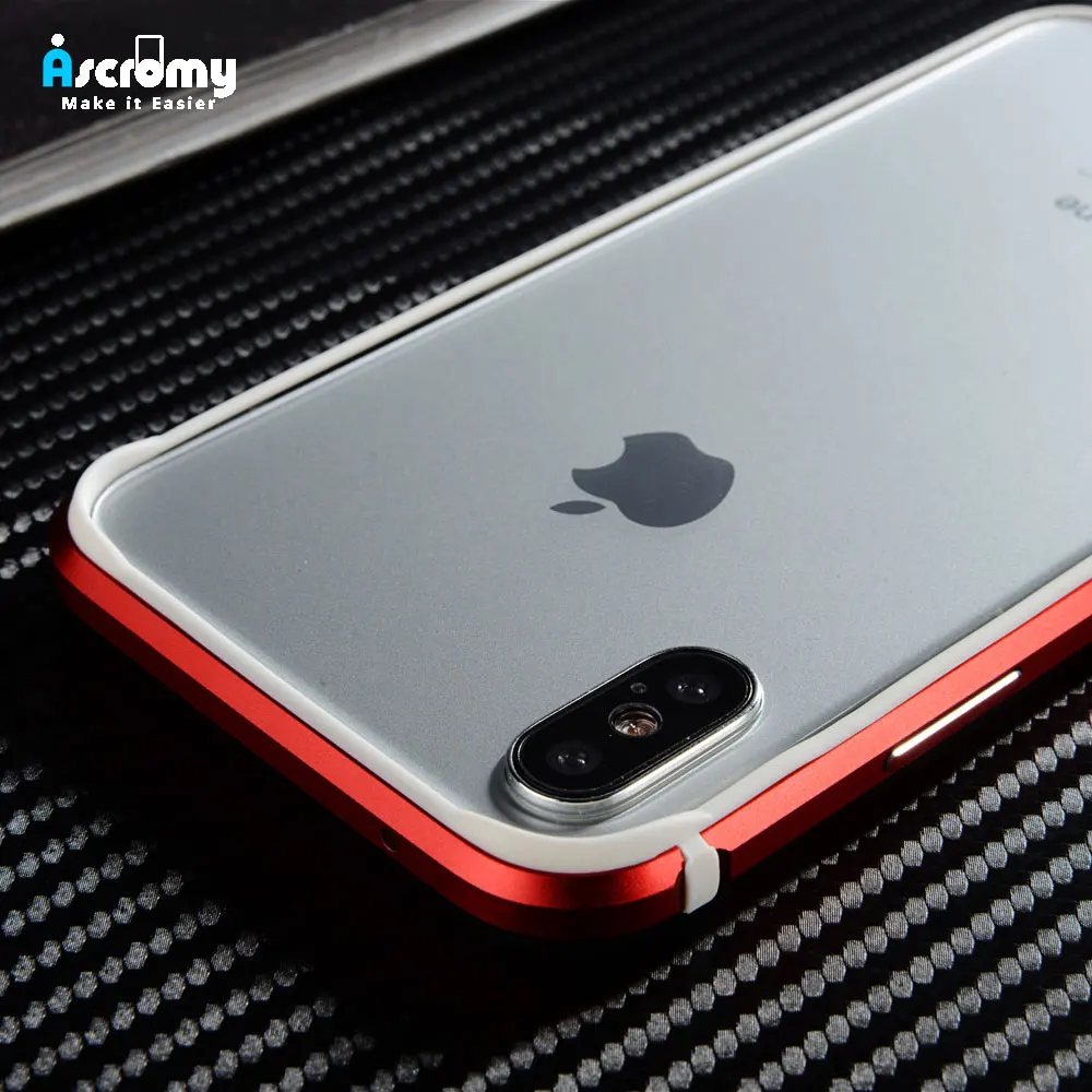 Гибкий силиконовый алюминиевый бампер для iPhone XS Max XR 7 Plus 8 6S Роскошный Жесткий