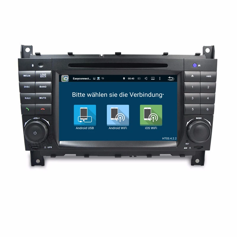 Clearance 1024X600 Quad Core Android 7.12 Car DVD for Mercedes Benz C Class W203 C200 C230 C320 CLK 200 CLK350 CLK500 GPS Radio Stereo BT 4