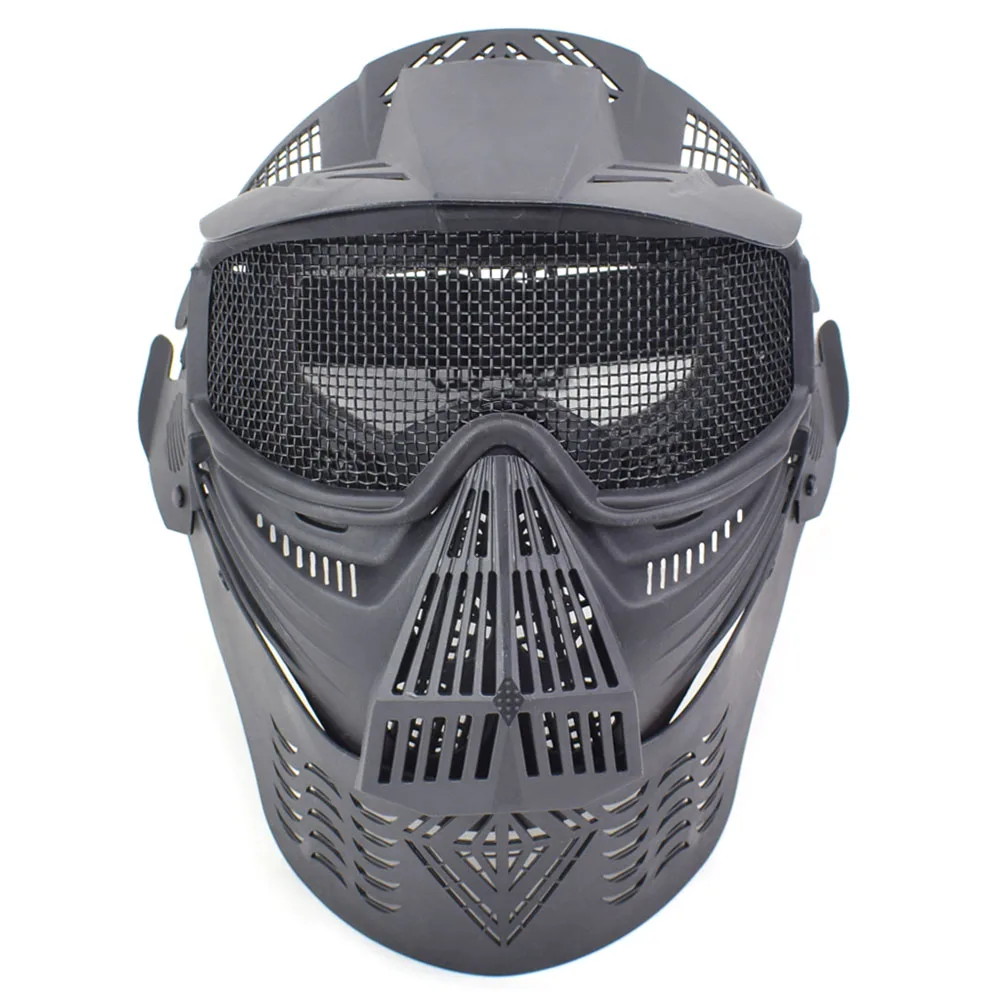ActionUnion тактическая сетка Полная маска для лица легкие шеи Защитные дыхательные маски страйкбол охотничий как в CS Хэллоуин Пейнтбол