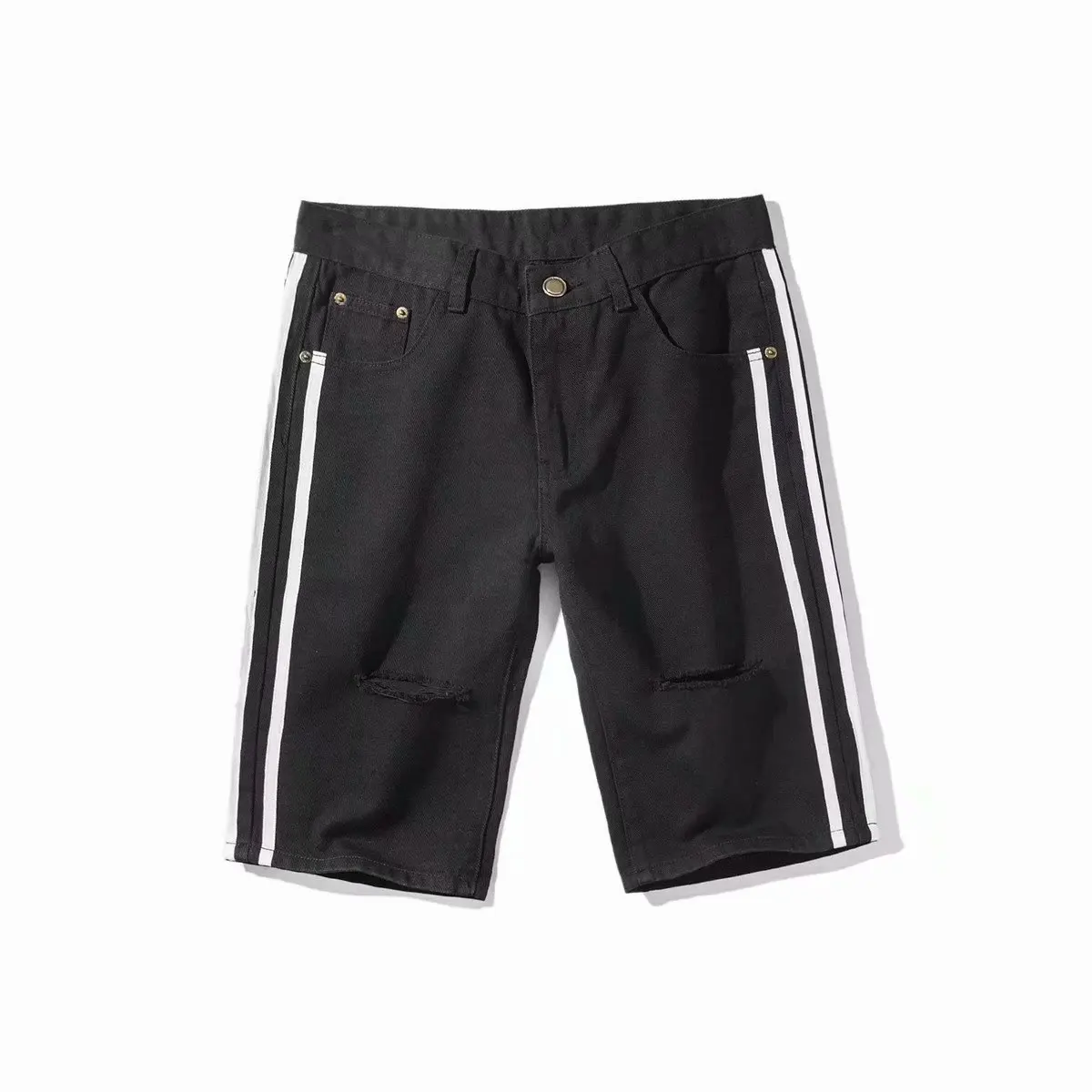 VOGUELEO/ новые летние мужские черные спортивные повседневные свободные удобные хлопковые повседневные штаны с пятью точками