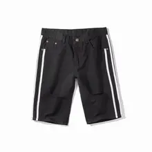 VOGUELEO/ новые летние мужские черные спортивные повседневные свободные удобные хлопковые повседневные штаны с пятью точками