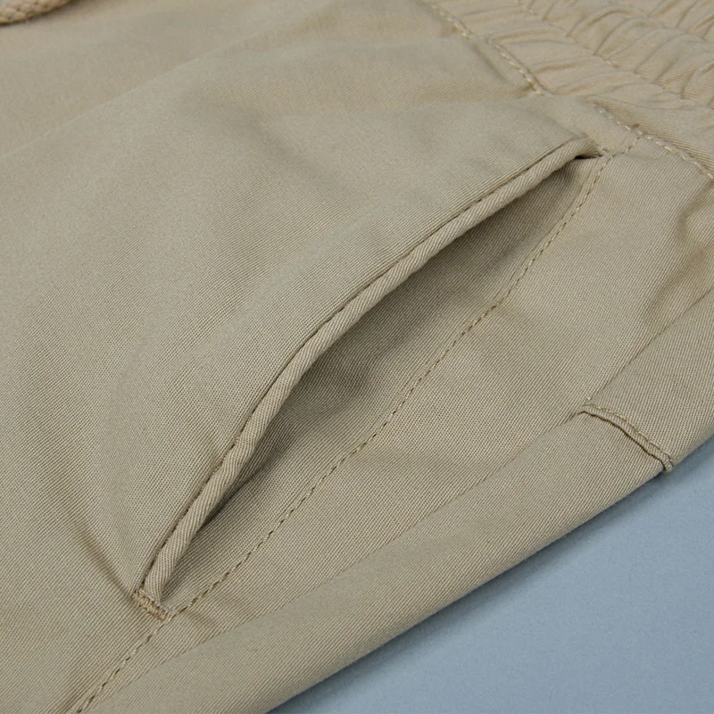 ICPANS Men Pant Cargo Joggers Cotton Elastic Jogger Men Casual Pants Khaki Black Mens Trousers Summer 2019 Plus Size XXXL 