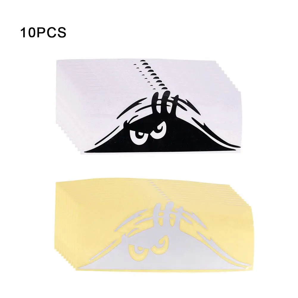 

10Pcs Car Sticker Funny Peeking Monster Style Car Body Door Stickers Vinyl Car Decal Accessories Wholesale Purchasing