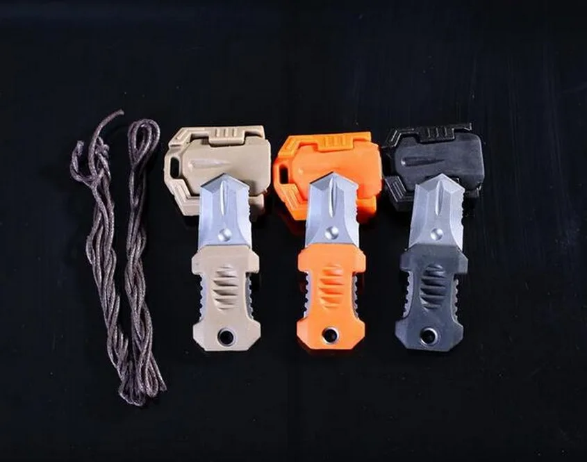 

Ribbon Button tool molle system stainless steel multifunction knife card tool for self-defense