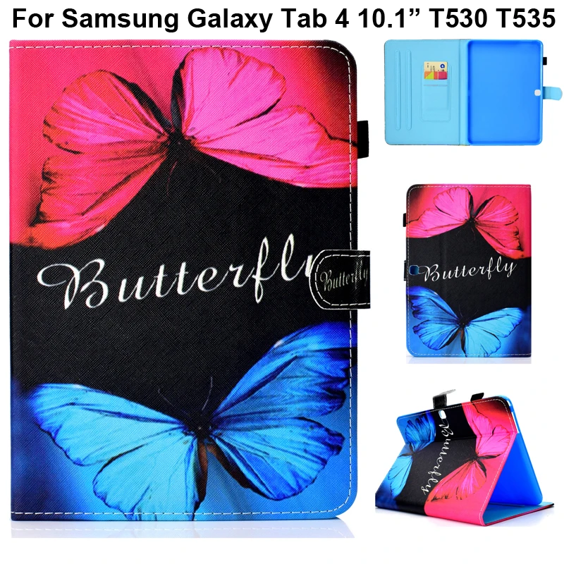 

Soft TPU Cute Cover For Samsung Galaxy Tab 4 10.1 T530 Shell Bag Tab4 10.1" SM-T533 SM-T535 Case Pouch Fashion Painting Sleeve