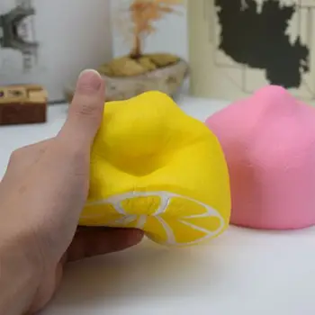 

Soft Half Lemon Scented Soft Fruit Shape Slow Rising Toy Stress Relieve For Children adults Gift Anti-Stress Toys Gift