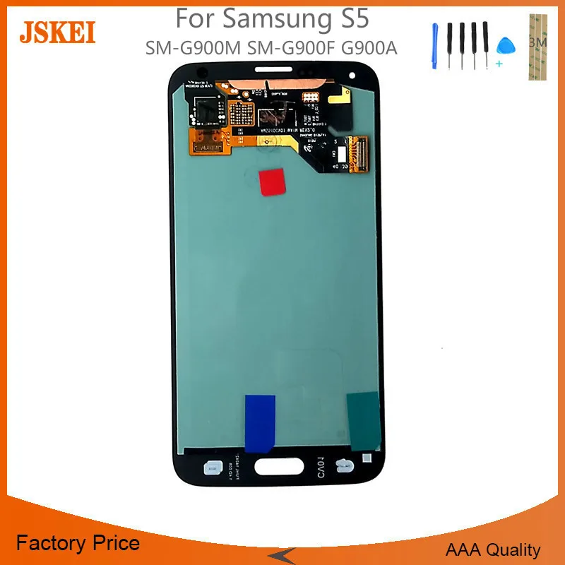 

For Samsung S5 LCD Display Touch Screen Digitizer SM-G900M SM-G900F G900A LCD Complete 5pcs/lot