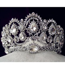 Высокое качество диадемы и короны свадебные украшения для волос для свадьбы кристаллы аксессуары для волос ювелирные изделия для женщин диадема