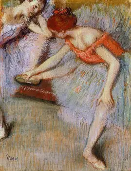 

High quality Oil painting Canvas Reproductions Dancers (1895) By Edgar Degas hand painted
