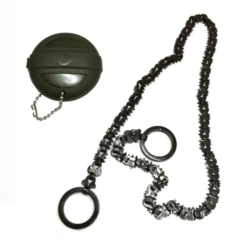 

Stainless Steel Trimming Saw Outdoor Portable Saw Manual Wire Saw With Box Hiking Folding Hand Chain Saw