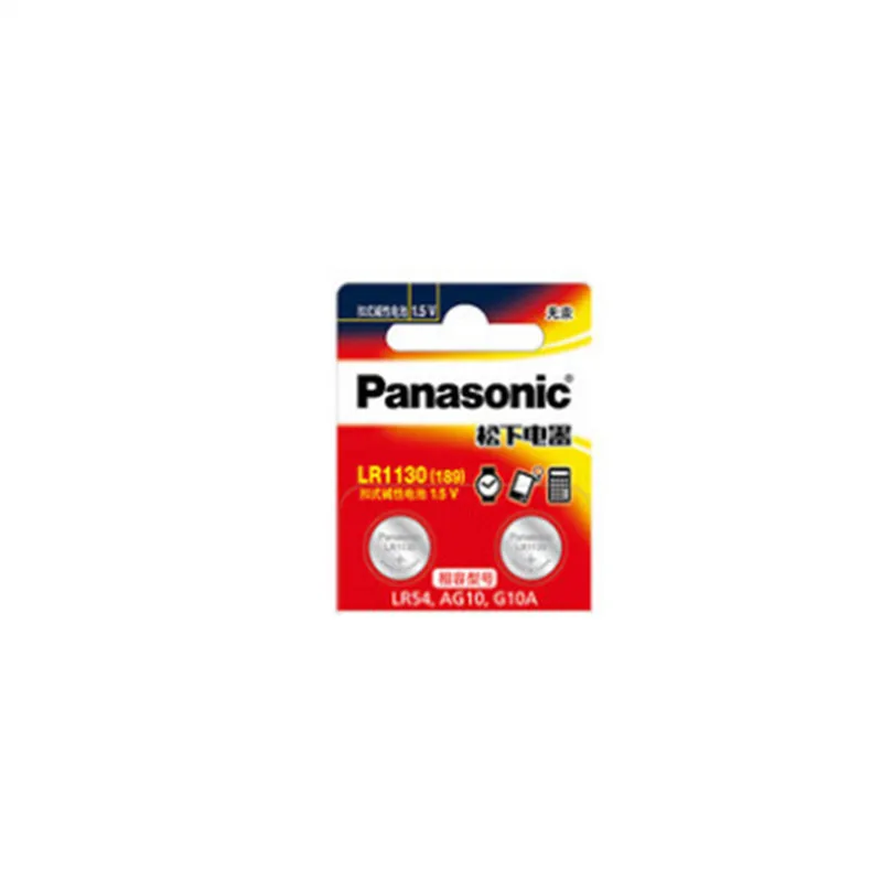 2 шт. подлинные оптовые продажи PANASONIC LR54 189 AG10 L1131 SR1130 G10 V10GA 389 щелочные кнопки батареи для монет