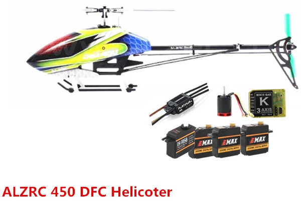 ALZRC-Devil 450 жесткий SDC/DFC супер комбо 450 RC вертолет-черный-60A ESC