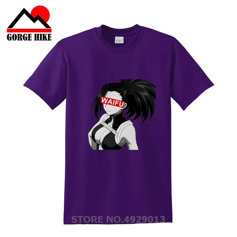 Футболка Momo Yaoyorozu Waifu с аниме Мужская сексуальная футболка для косплея мультяшная