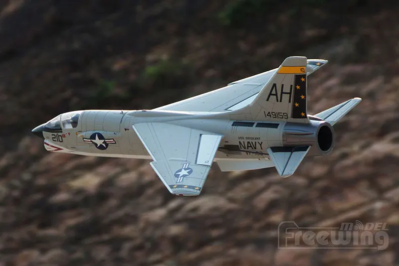 EPO RC Самолет RC модель ру аэроплана хобби игрушка новая 64 мм EDF FREEWING F-8E f8e CRUSADER JET plane(комплект или PNP Набор версия