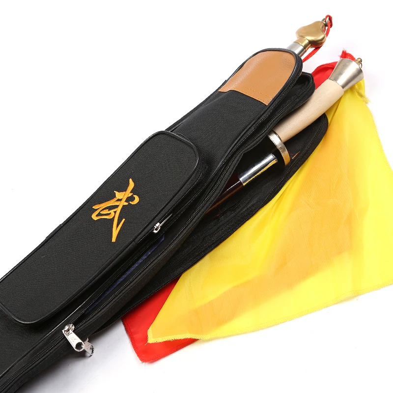 Yiwutang Тай Чи сумки большой Ёмкость Многофункциональный меч сумки 1,1 м Длина двойной слой занятий меч сумки Товары для боевых искусств - Цвет: black