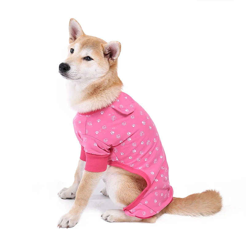 Собака Комбинезон розовый/синий одежда для собак Pet Одежда Прекрасный щенок носить собака костюм милый кот пижамы девушка S-XL