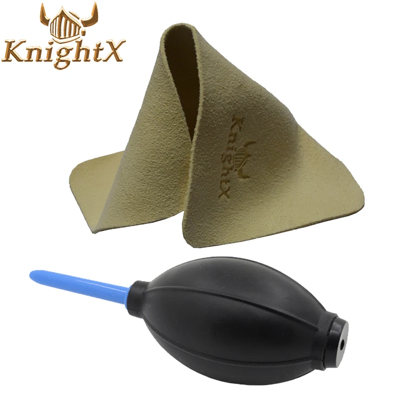 

KnightX Deer skin Dust Blowing Ball Air Blower Camera Lens Filter Cleaner Cleaning Cloth Phone Tablet Dust Screen Glasses Square