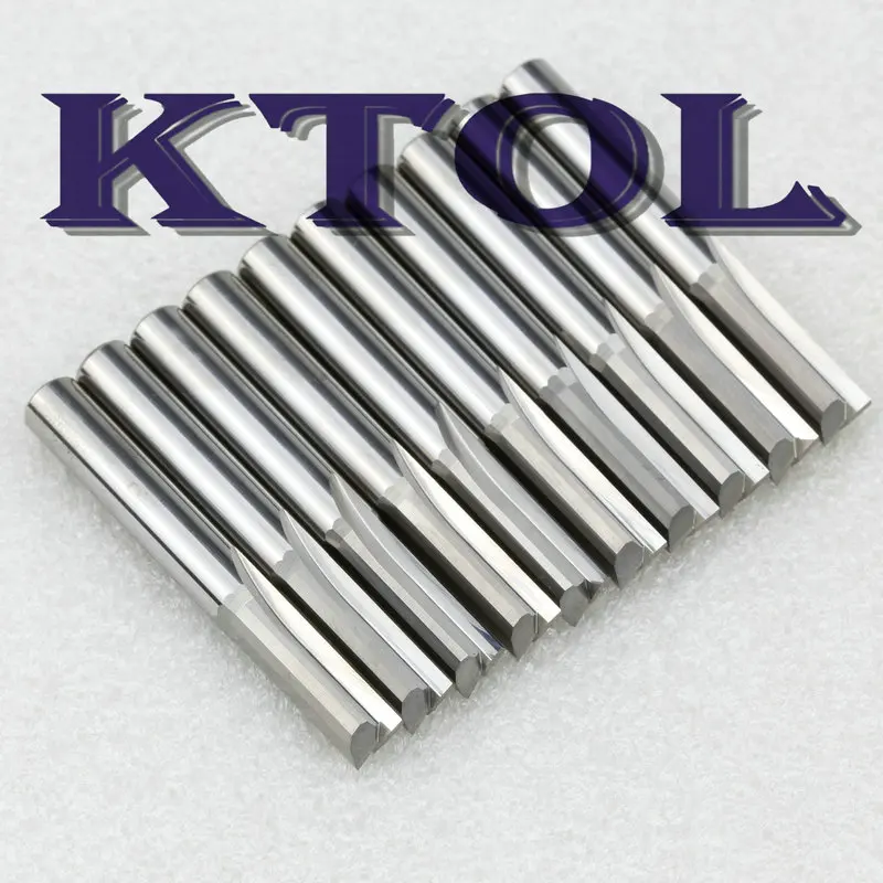2 flute straight router bit end mill milling tools cutting slotting bit_1