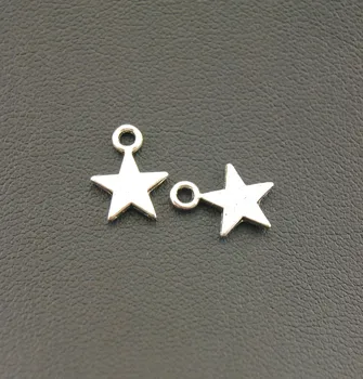 

20pcs Bronze/Silver Color Star Charms Drop Double Side 10mm Charms Pendants For Jewelry Making DIY Handmade Craft A322/A1031