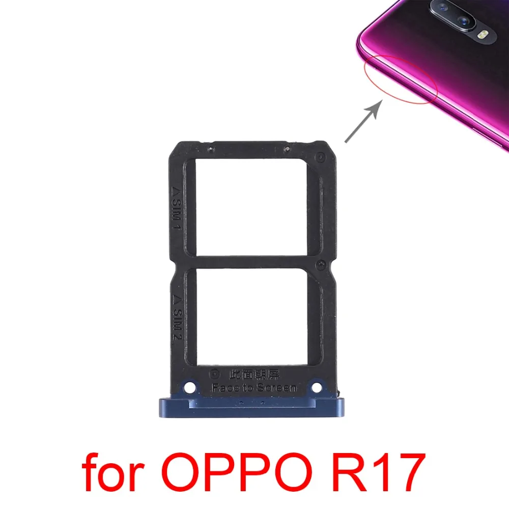 2 x лоток для sim-карты+ микро лоток для карт SD для OPPO A73/R11/R17/A7x/R11 Plus
