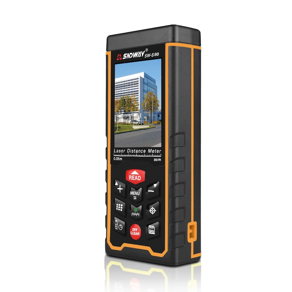 SNDWAY перезаряжаемый 80 м цветной lcd лазерный дальномер Высокоточный W camera Лазерная