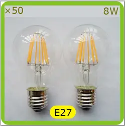 № 110 В 120 В 220 В 230 В 240 В 8 Вт глобальную лампы filamento Bombilla LED A60 e27 винт равных 80 Вт лампа накаливания
