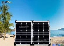 Foldable high efficiency1x60W solar panel kit charge battery directly usb mobile phones and digital camera golf car outdoor use