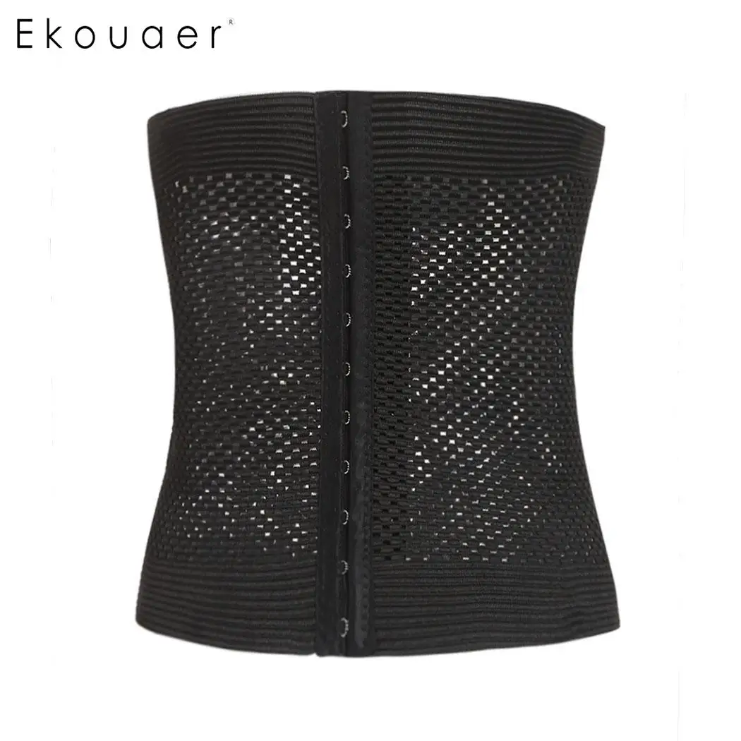 

Ekouar Body Shaper Waist Trainer Belt Steel Boned Corset Women Postpartum Belly Slimming Belt Modeling Strap Shapewear Plus Size