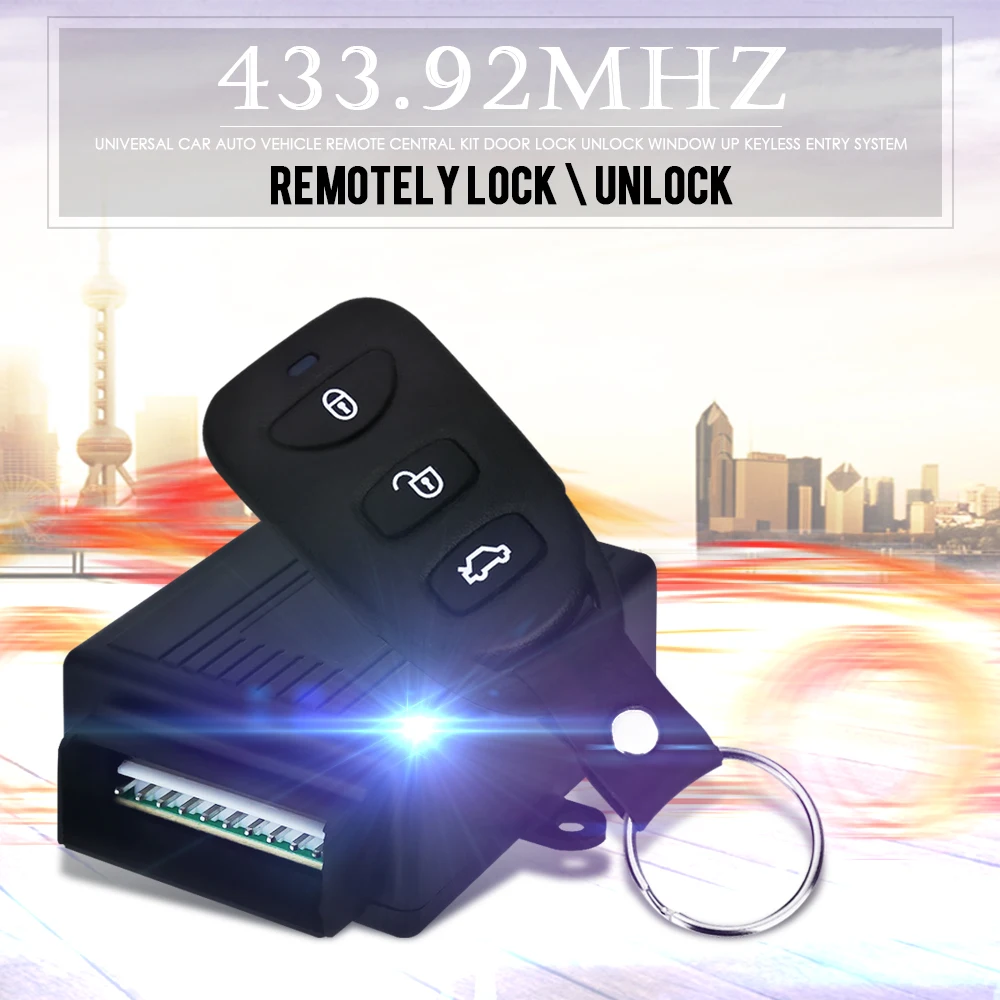2016 Hot 433.92MHz Universal Car Auto Vehicle Remote Central Kit Door