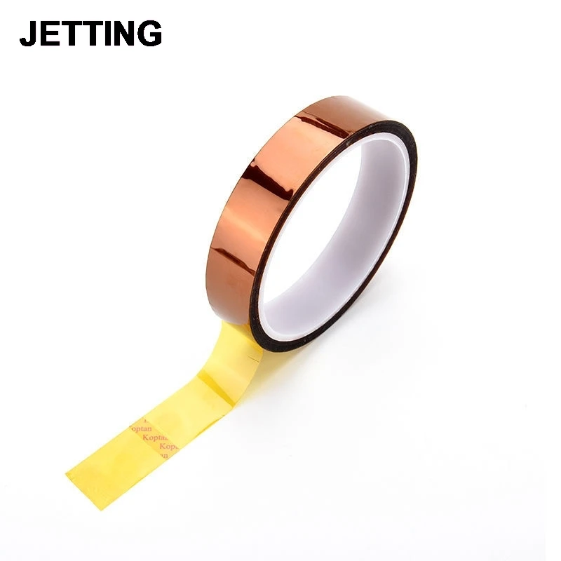 

2020 Newest Gold Adhesive Tape High Temperature Heat Resistant Polyimide for Electronic Industry 20mmX30M