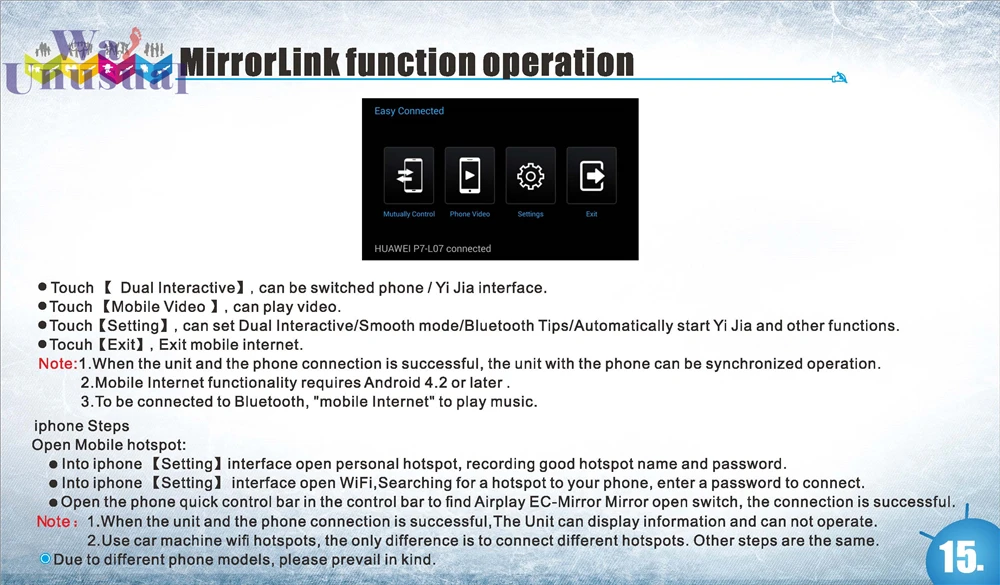 Clearance WANUSUAL 7" Octa Core 32G Android 9.0 GPS Navigation For BMW MINI 2014 2015 2016 2017 2018 Radio Player with Bluetooth WIFI Maps 33