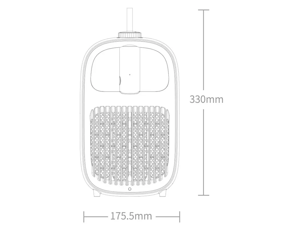 Xiaomi Yee светильник от комаров перезаряжаемый портативный USB ультрафиолетовый УФ-светильник Электрический мухобойка