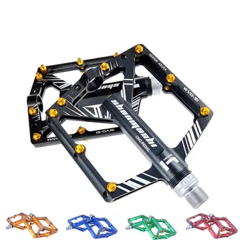 

S1 mtb mountain bike pedals wide non-slip 8 bearing pedals Palin cnc aluminum alloy road bike folding car hollow pedal