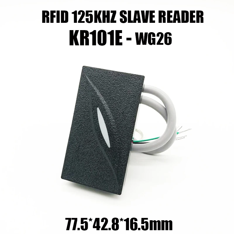 Slim Mini Size Waterproof Wiegand 26//34 125KHz EM RFID Reader For Door Access Control Proximity RFID Reader Black Color