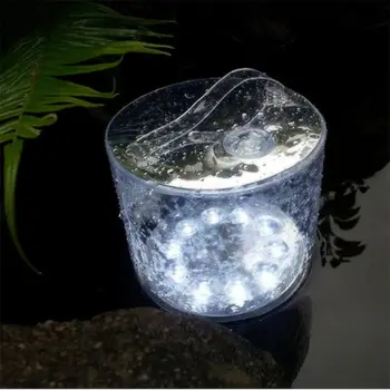 

Solar Power Bright Waterproof Inflatable Lantern Lamp LED Folding Camping Light Lamp
