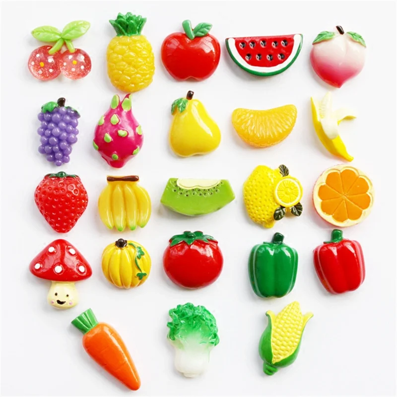 

ZOCDOU Fruits Vegetables Apple Banana Watermelon Fridge Magnets Farm Decor Blackboard Food Sticker Cartoon Paster Car Ornament