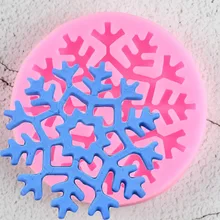 3d natal forma do floco de neve moldes de silicone fondant molde de biscoito doces bolo decoração moldes cozinha ferramenta de cozimento bolo decoratio