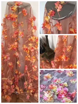 

high quality african tulle lace fabric Wholesale sequins French net lace fabric for Nigeria wedding ZLN21