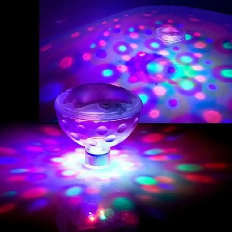 

Waterproof Underwater LED Disco Aqua glow Light Show Light Show Pong Pool Spa Tub Children's Bath Tub Luminous Toy Bulbs