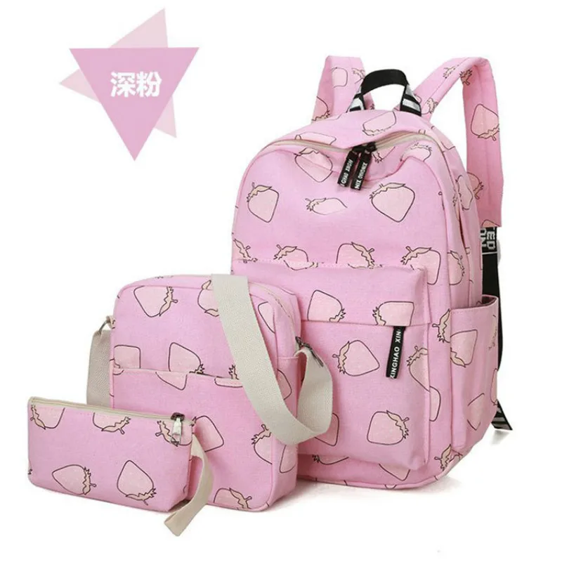 Mochila 3 шт./компл. модные женские рюкзаки Женская Повседневная дорожная сумка