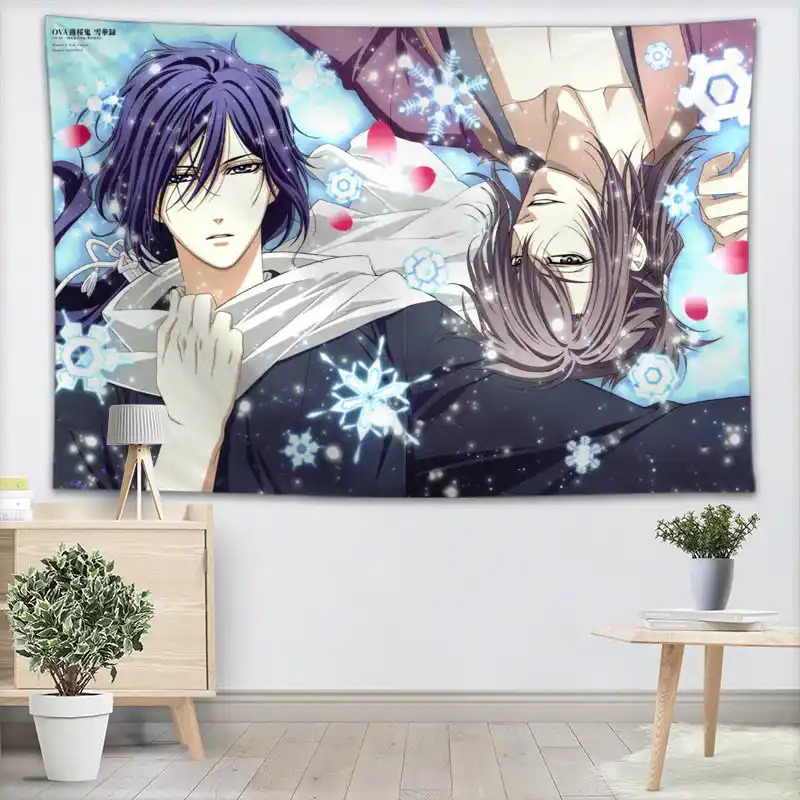 Wall Tapestry Hakuouki Anime Tapestries Wall Hanging Show Piece For Home Decor Wall Carpet Beach Throw Rug Blanket Yoga Mat Aliexpress
