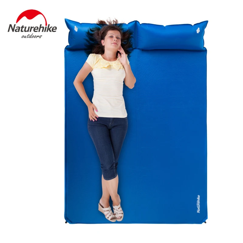 

Naturehike Outdoor Moistureproof Camping Hiking Mat Mattress With Pillow Double Automatic Inflatable Sleeping Pad
