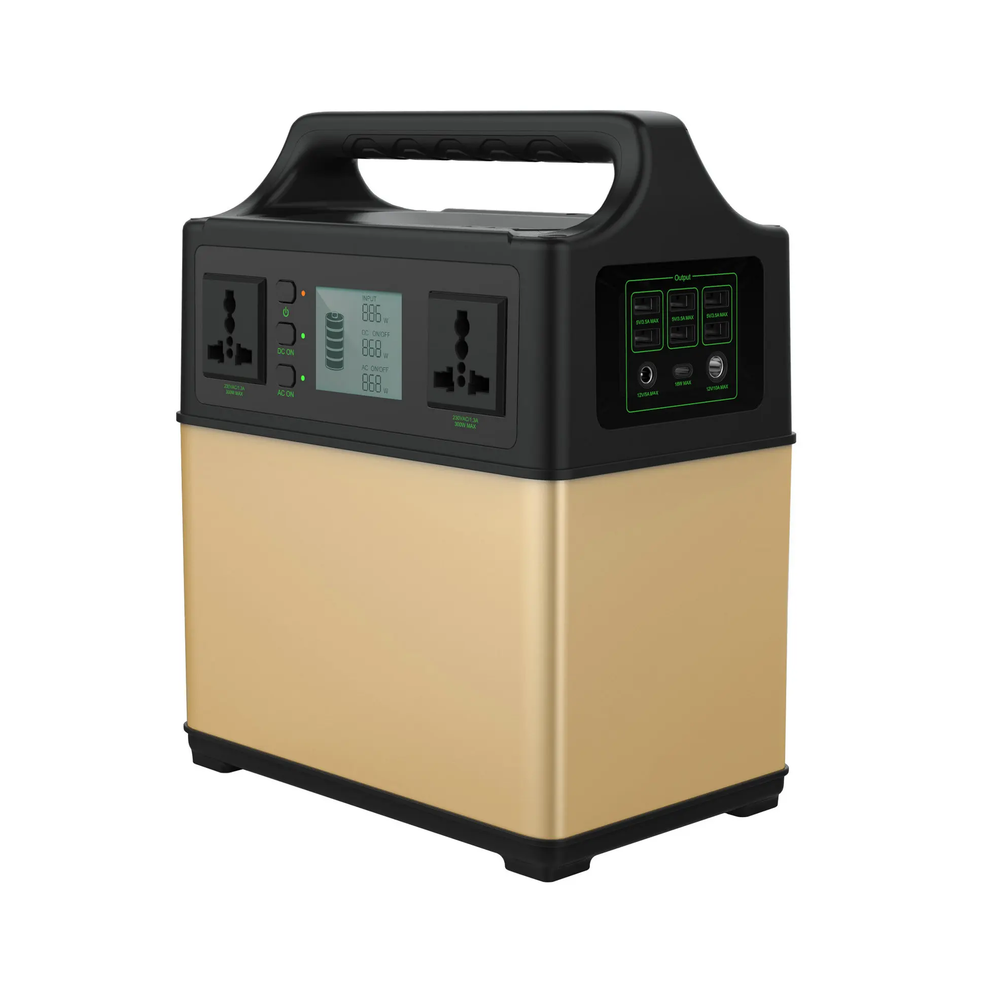 Portable Generator Power Station 400Wh Solar Generator 2AC Outlet 300W Lithium Emergency Battery for Outdoor AC/Car/Sun Recharge portable battery charger Power Bank