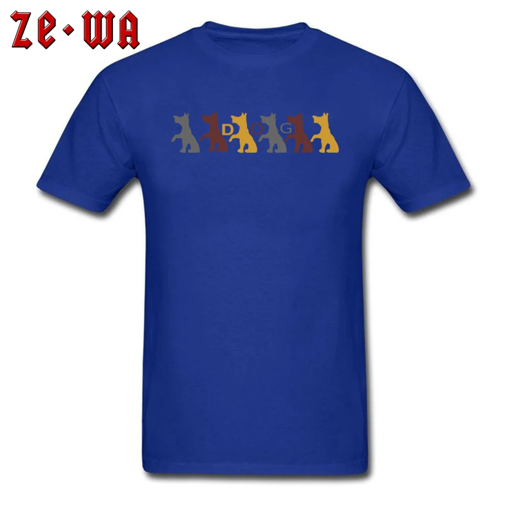 dogs 306499 T-Shirt Design Short Sleeve New Arrival O-Neck Pure Cotton Tops T Shirt comfortable Sweatshirts for Men Summer dogs 306499 blue