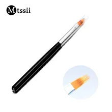 New 1pc Black Handle Nylon Hair Ombre Brush Nail Art Brushes Soft Professional Nails Manicure Tools For Gradient UV Gel Nail