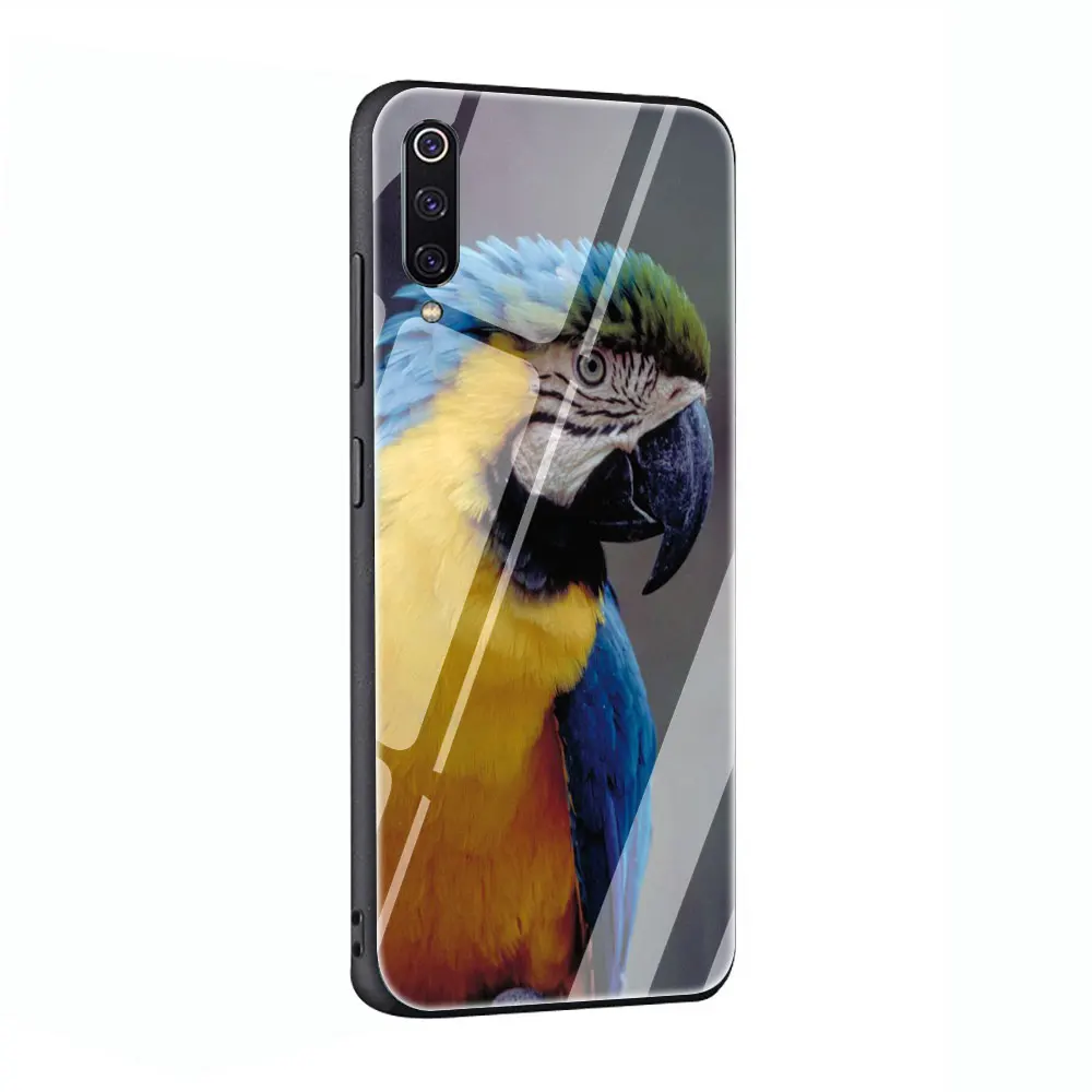Parrot Tempered Glass Phone Cover Case For Xiaomi Mi 8 9 Redmi 4X 6A Note 5 6 7 Pro Pocophone F1 - Цвет: G8