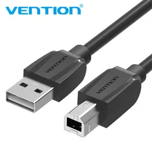 Vention USB 2,0 кабель для печати типа A папа-папа B Синхронизация данных 3 м 2 м 1 м USB кабель для принтера Canon Epson сканер hp принтер USB